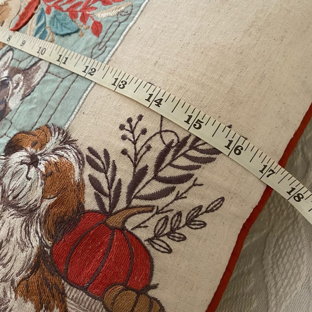 COPY - Fall Embroidered Dog Pillow - Picture 3 of 8